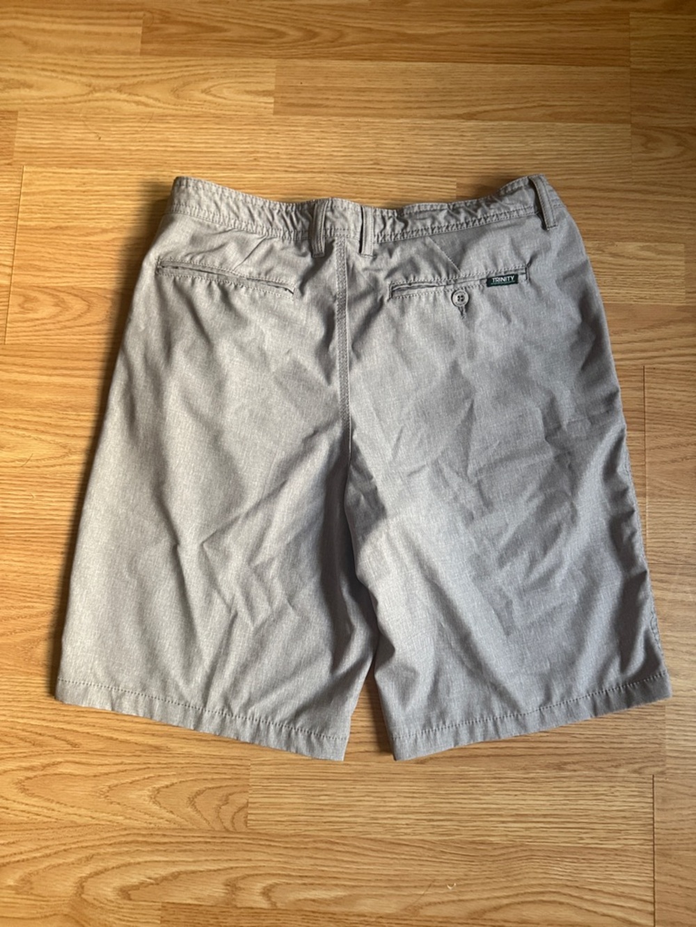 Trinity Men’s Light Gray Flat Front Shorts